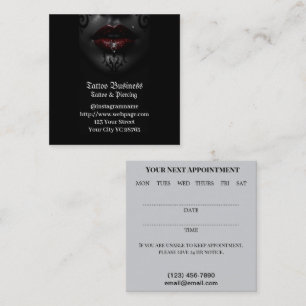Tattoo Salon Business Card Quadratische Visitenkarte