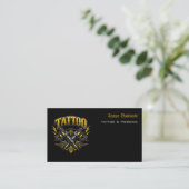 Tattoo-Salon-Termin-Erinnerung Visitenkarte (Stehend Vorderseite)