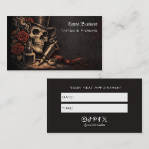 Tattoo-Salon-Termin-Erinnerung Visitenkarte