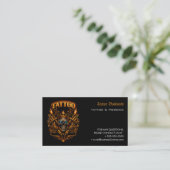 Tattoo-Salon-Termin-Erinnerung Visitenkarte (Stehend Vorderseite)