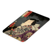 Tattoo Samurai Fine Art Magnet (Linke Seite)