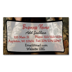 Tattoo Shop Business Information Magnetkarte Magnetische Visitenkarte