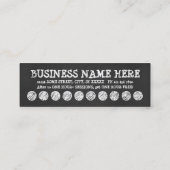 TATTOO SHOP CHALK Treueprogramm Treuekarte (Rückseite)