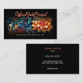 Tattoo Shop Parco delle camelie Logans Visitenkarte (Vorne/Hinten)