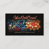 Tattoo Shop Parco delle camelie Logans Visitenkarte (Vorderseite)