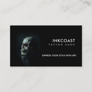 Tattoo Shop Parco delle camelie Logans Visitenkarte