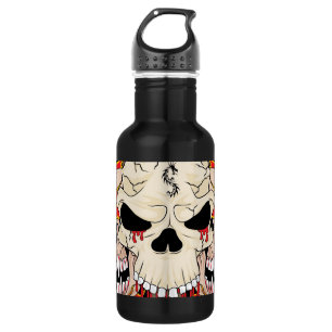 Tattoo Skull Aight Ball Flame 32. oz. Trinkflasche