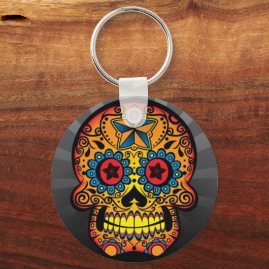 Tattoo Skull Schlüsselanhänger (Vorderseite)