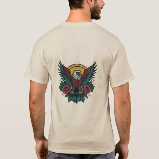 Tattoo-Stil T-Shirt (Rückseite)