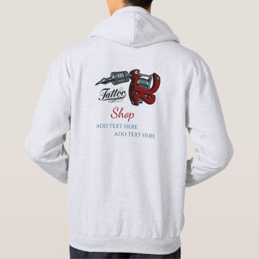 Tattoo Studio Basic Hooded Sweatshirt (Rückseite)