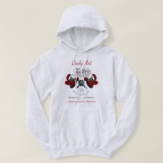 Tattoo Studio Basic Hooded Sweatshirt (Design vorne)