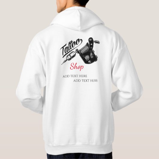 Tattoo Studio Basic Hooded Sweatshirt (Rückseite)