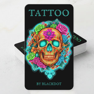 Tattoo-Studio-Branding Professionelle Tätowierer Visitenkarte