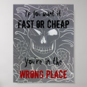 Tattoo Studio Sign Poster (Vorne)