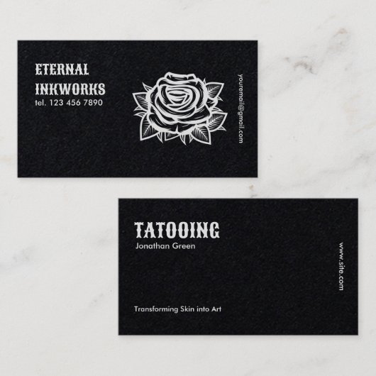 Tattoo Studio Visitenkarte (Vorne/Hinten)