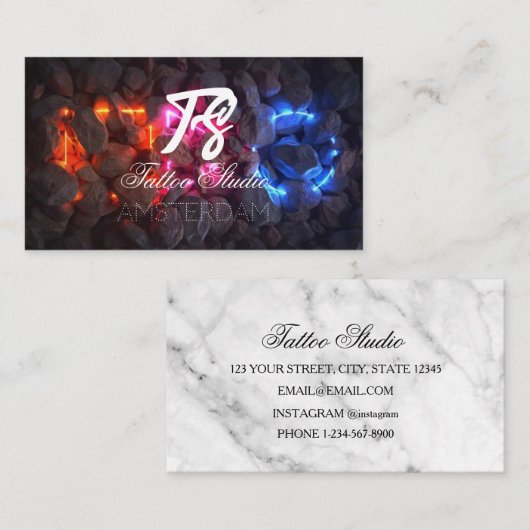 Tattoo Studio Visitenkarte (Vorne/Hinten)