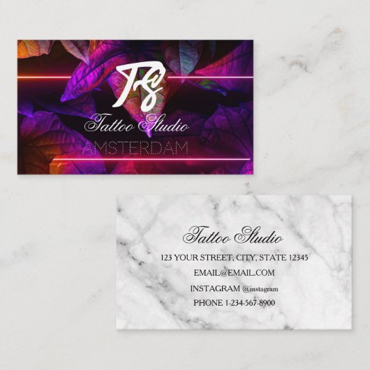 Tattoo Studio Visitenkarte (Vorne/Hinten)