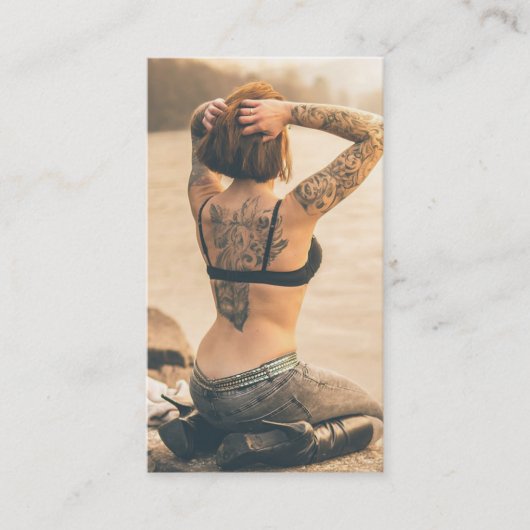 Tattoo-Studio Visitenkarte (Vorderseite)