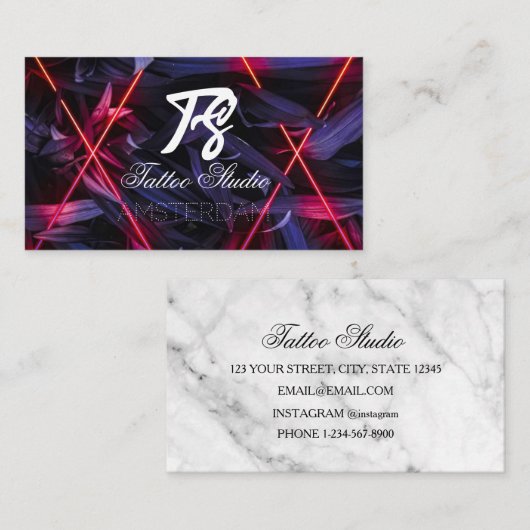 Tattoo Studio Visitenkarte (Vorne/Hinten)