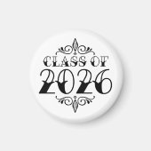 Tattoo Style Class of 2026 Abschluss Magnet (Vorne)