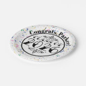 Tattoo Style Class of 2026 Abschluss Pappteller (Schrägansicht)