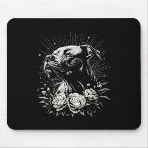 Tattoo Style Lover American Staffordshire Terrier Mousepad