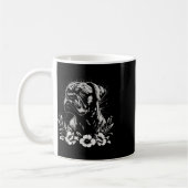 Tattoo Style Lover Boxer Retro Dog _1 Kaffeetasse (Links)
