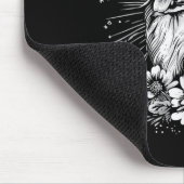 Tattoo Style Lover Collie Retro Dog Mousepad (Ecke)