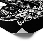 Tattoo Style Lover Dackel Retro Dog _1 Poster (Ecke)