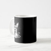 Tattoo Style Lover Fox Terrier Retro Dog Kaffeetasse (Vorderseite Links)