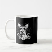 Tattoo Style Lover Fox Terrier Retro Dog Kaffeetasse (Links)