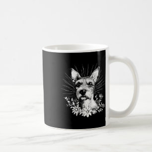 Tattoo Style Lover Fox Terrier Retro Dog Kaffeetasse
