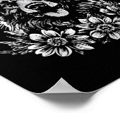 Tattoo Style Lover German Shepherd Retro Dog Poster (Ecke)