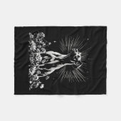Tattoo Style Lover Great Dane Retro Dog Fleecedecke (Vorderseite (Horizontal))