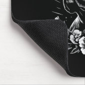 Tattoo Style Lover Mastiff Retro Dog Mousepad (Ecke)
