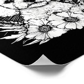 Tattoo Style Lover Poodle Retro Dog _1 Poster (Ecke)