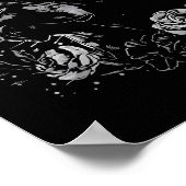 Tattoo Style Lover Rottweiler Retro Dog Poster (Ecke)