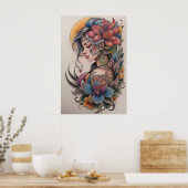 Tattoo style poster (Küche)