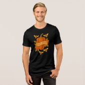 Tattoo Style Sweet Pepper - Funny Feinschmecker He Tri-Blend Shirt (Vorderseite voll)