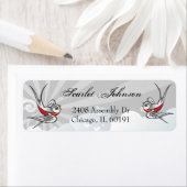Tattoo Swallows and Scroll Urban Address Labels (Insitu)