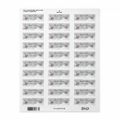 Tattoo Swallows and Scroll Urban Address Labels (Vorne)