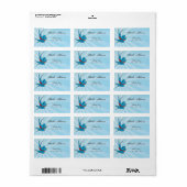 Tattoo Swallows and Scroll Urban Address Labels Adressaufkleber (Vorne)