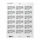 Tattoo Swallows and Scroll Urban Address Labels Adressaufkleber (Vorne)