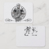 Tattoo Template Mighty, 3,5" x 2,5 " Geschäftswa Visitenkarte (Vorne/Hinten)