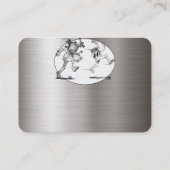 Tattoo Template Mighty, 3,5" x 2,5 " Geschäftswa Visitenkarte (Rückseite)