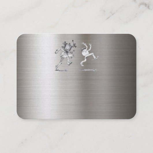 Tattoo Template Mighty, 3.5" x 2.5" Visitenkarte (Rückseite)