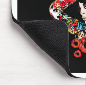 Tattoo Tintenfisch unter Mohn Blume Kunst von Leah Mousepad (Ecke)