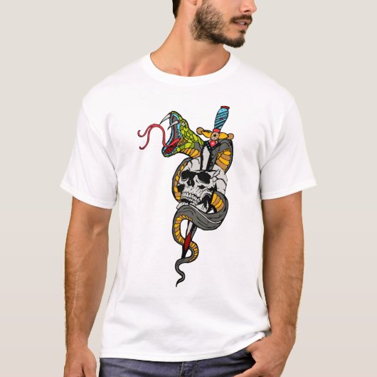 Tattoo Todeskopf T-Shirt (Vorderseite)