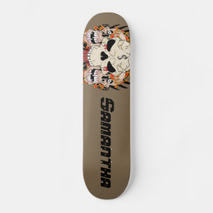 Tattoo-Totenkopf-Acht-Kugel-Comp-Skateboard Skateboard
