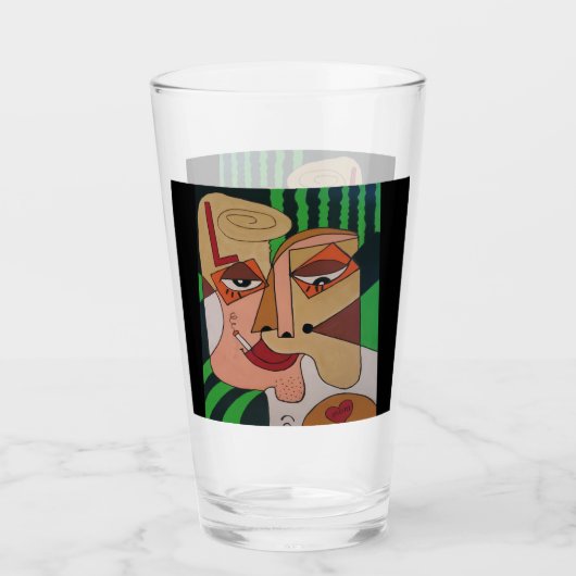 Tattoo-Typ Glas-Tumbler Glas (Vorderseite)